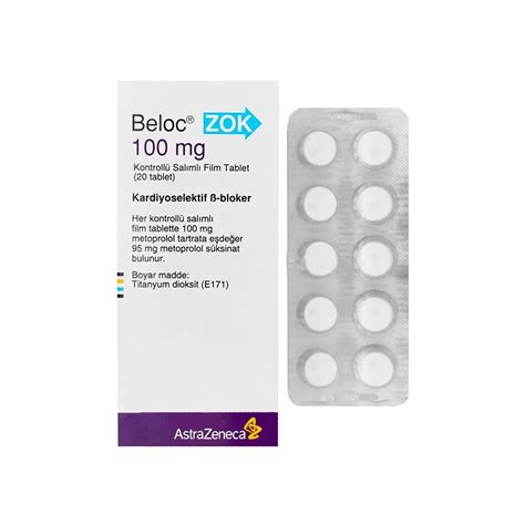 Beloc Zok 100 Mg Kontrollu Salimli 20 Film Tablet