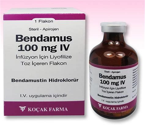 Bendamus 25 Mg Iv Infuzyon Icin Liyofilize Toz Iceren Flakon