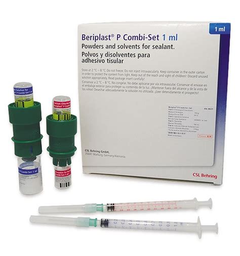 Beriplast-p Combi Set 1 Ml Trombin Cozeltisi Ve 1 Ml Fibrinojen Coz. Iceren Fibrin Yapistirici