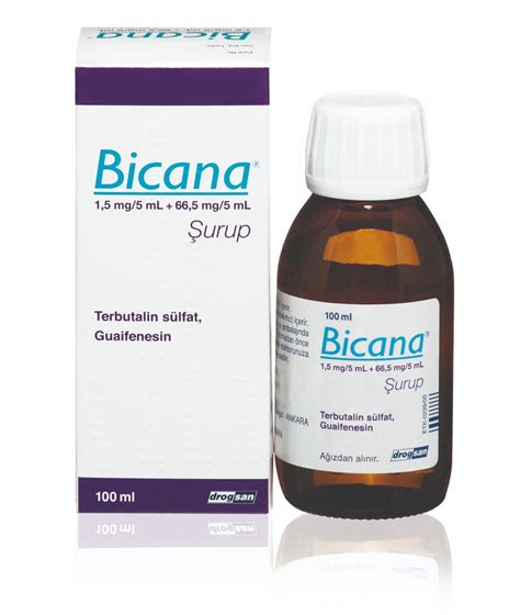 Bicana 1,5 Mg/5 Ml + 66,5 Mg/5 Ml Surup (100 Ml)