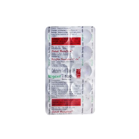 Bigcef 500/125 Mg 10 Film Kapli Tablet