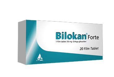 Bilokan Forte 9,6 Mg 20 Film Tablet