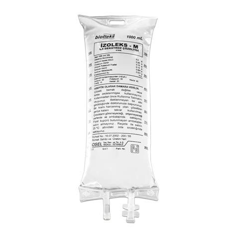 Biofleks %5 Dekstroz %0,2 Sodyum Klorur Solusyonu (pvc Torba) 250 Ml Setli