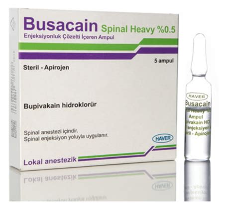 Busacain %0,5 Spinal Heavy Enj.coz. Iceren Ampul