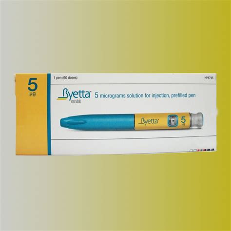 Byetta 5 µg/20 µl Sc Kullanima Hazir Dolu Enj. Kalemi Icinde Cozelti 1,2 Ml