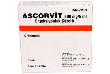 C-vitas 500 Mg/5 Ml Cozelti Iceren 5 Ampul