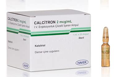 Calcitron 2mcg/ml Iv Enj. Cozelti Iceren Ampul(25)