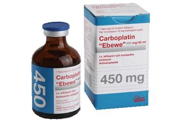 Carboplatin Ebewe 450mg/45ml Iv Inf. Icin Kon. Coz. Iceren 1 Flakon