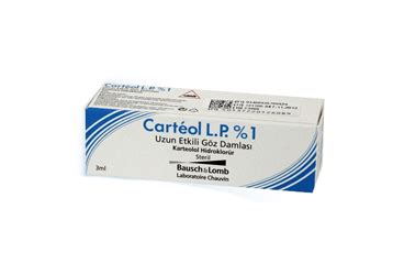 Carteol Lp %1 Uzun Etkili 3 Ml Goz Damlasi