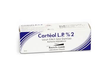 Carteol Lp %2 Uzun Etkili Goz Damlasi Cozeltisi 3 Ml