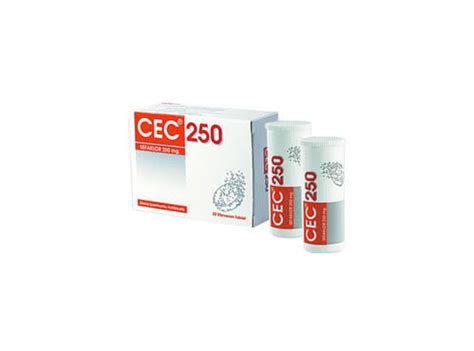 Cec 250 Mg 20 Efervesan Tablet