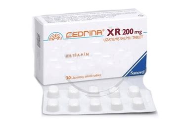 Cedrina Xr 200 Mg Uzatilmis Salimli 60 Tablet