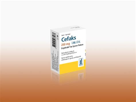 Cefaks 250 Mg Im/iv Enjektabl Toz Iceren 1 Flakon