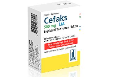 Cefaks 500 Mg Im Enjeksiyonluk Toz Iceren 1 Flakon