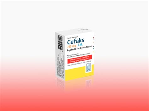 Cefaks 750 Mg Im Enjeksiyonluk Toz (1 Flakon)