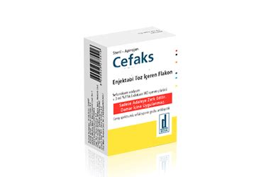 Cefaks Iv 1,5 G Iv Enjektabl Toz Iceren 1 Flakon