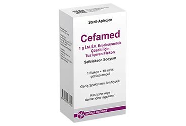 Cefamed 1 Gr Im/iv Enj. Coz. Haz. Icin Toz Iceren Flakon