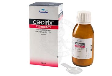 Cefdifix 125 Mg/5 Ml Oral Suspansiyon Hazirlamak Icin Toz (100 Ml)