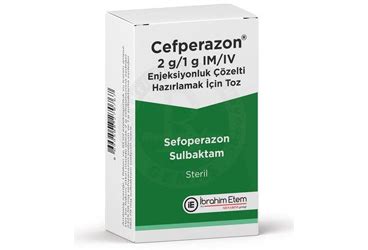 Cefperazon 2 Gr/1 Gr Im/iv Enj. Coz. Icin Toz Iceren Flakon