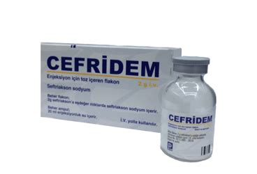 Cefridem 2 Gr I.v.enjeksiyon Icin Toz Iceren Flakon