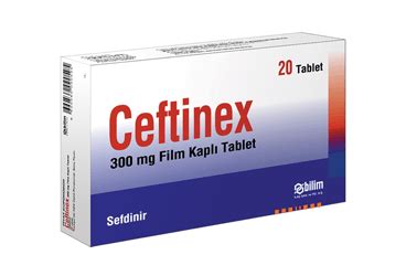 Ceftinex 300 Mg 20 Film Kapli Tablet