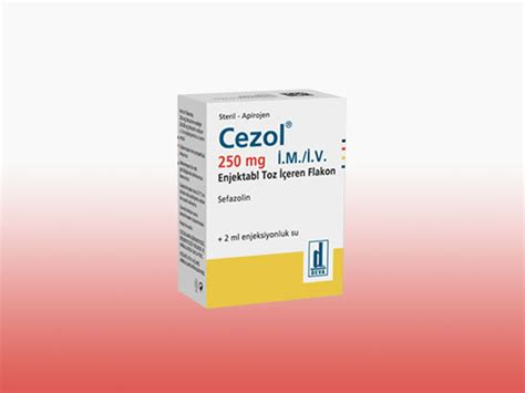 Cezol 250 Mg Im Enjeksiyonluk Toz Iceren 1 Flakon