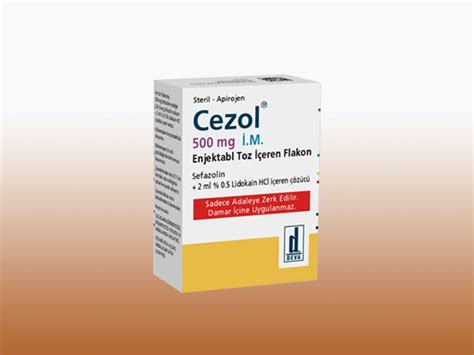 Cezol 500 Mg Im Enjeksiyonluk Toz Iceren 1 Flakon