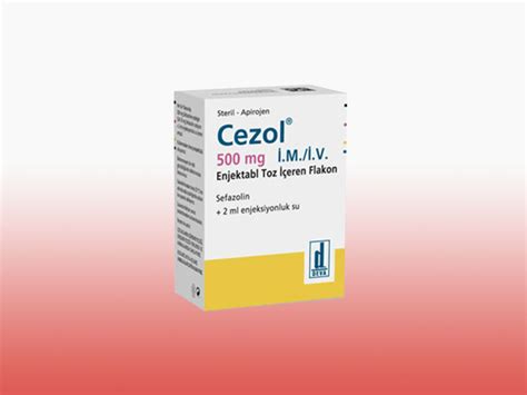 Cezol 500 Mg Im/iv Enjektabl Toz Iceren 1 Flakon