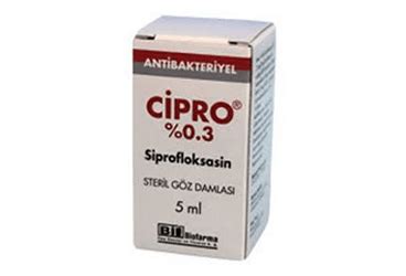 Cipro %0.3 Goz 5 Ml Damla