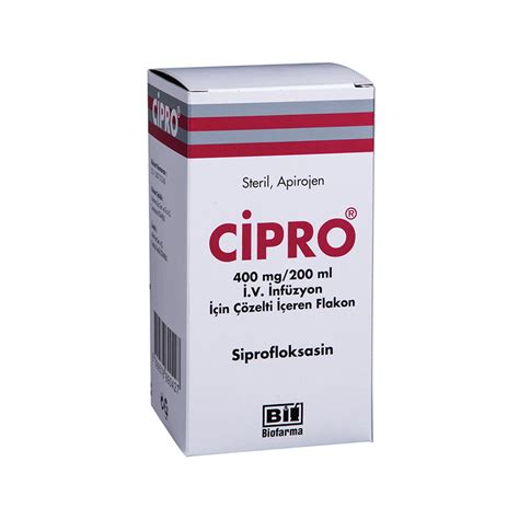 Ciprocam 400 Mg/200 Ml Iv Inf.coz.iceren Flakon