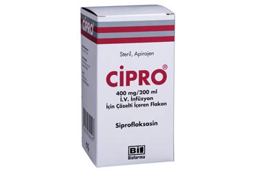 Ciproktan 400 Mg/200 Ml Iv Inf.coz.iceren Flakon