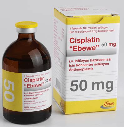 Cisplatin Ebewe 100 Mg/100ml Iv Inf. Icin Konsantre Coz. Iceren 1 Flakon