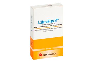 Citrafleet 0,01 G/ 3,5 G / 10,97 G Oral Coz. Hazirlamak Icin Toz Iceren 2 Sase