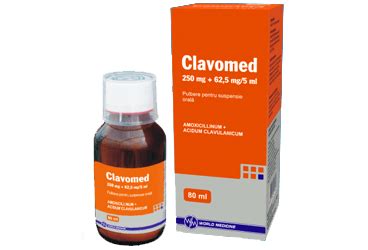 Clavomed Fort 250 Mg/62,5 Mg Oral Suspansiyon Hazirlamak Icin Kuru Toz 100 Ml