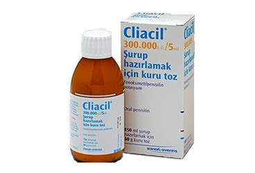 Cliacil 300000 Iu/5 Ml Surup Hazirlamak Icin Kuru Toz