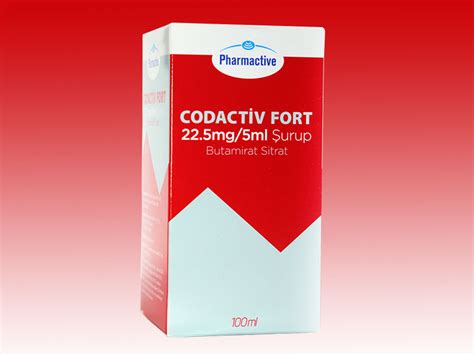 Codactiv Fort 22,5 Mg/ 5 Ml Surup 100 Ml