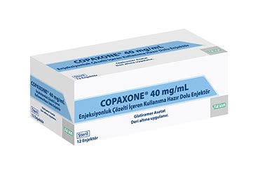 Copaxone 40mg/ml Pen Enjeksiyonluk Cozelti Iceren Kullanima Hazir Kalem (12 Kalem/kutu)