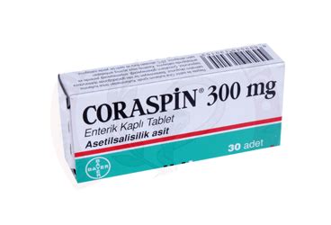 Coraspin 300 Mg 30 Enterik Kapli Tablet