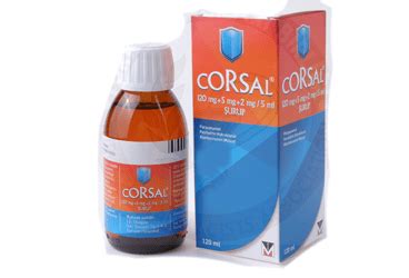 Corsal 120 Mg+5 Mg+2 Mg/5ml Surup