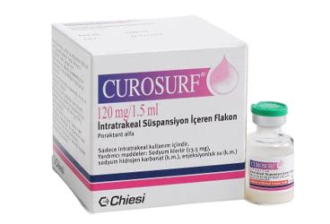 Curosurf 120 Mg/1,5 Ml Intratrakeal Suspansiyon 1 Adet Tek Dozluk Flakon