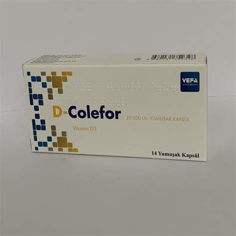 D-colefor 2.000 I.u. Yumusak Kapsul (60 Kapsul)