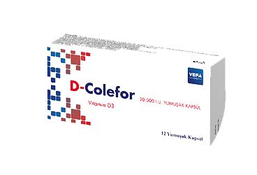 D-colefor 20.000 Iu 14 Yumusak Kapsul