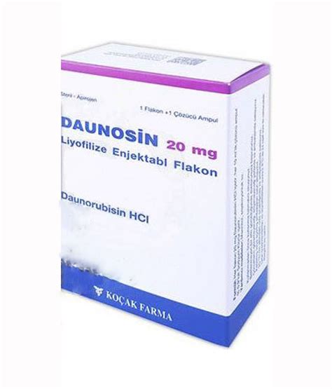 Daunosin 20 Mg I.v. Enjeksiyon Icin Liyofilize Toz ( 1 Flakon)