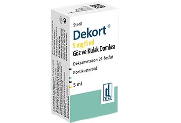 Dekort 5 Mg/5 Ml Goz Ve Kulak Damlasi,cozelti