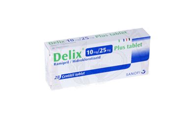 Delix Plus 10 Mg/25 Mg 28 Tablet