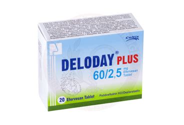 Deloday Plus 60 Mg /2,5 Mg Efervesan Tablet