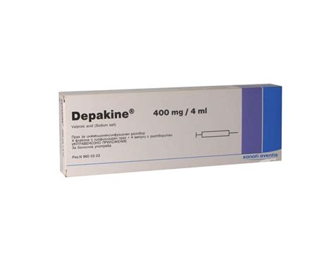 Depakin 400 Mg / 4 Ml I.v. Enjeksiyonluk Cozelti Icin Liyofilize 1 Adet Tozve 1 Adet Cozucu