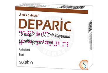 Deparic 10 Mcg/2 Ml Iv Enjeksiyonluk Cozelti Iceren Ampul (2 Ml 5 Ampul)