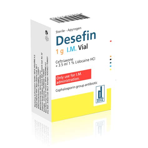 Desefin 0,5 G I.m. Enjeksiyonluk Cozelti Hazirlamak Icin Toz (1 Flakon)