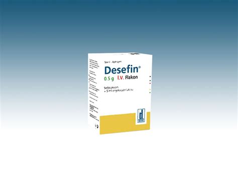 Desefin 0,5 G I.v. Enjeksiyonluk/infuzyonluk Cozelti Hazirlamak Icin Toz (1 Flakon)